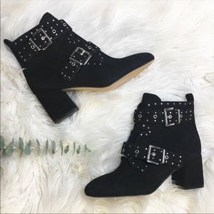 Rebecca Minkoff Logan Studded Black Booties